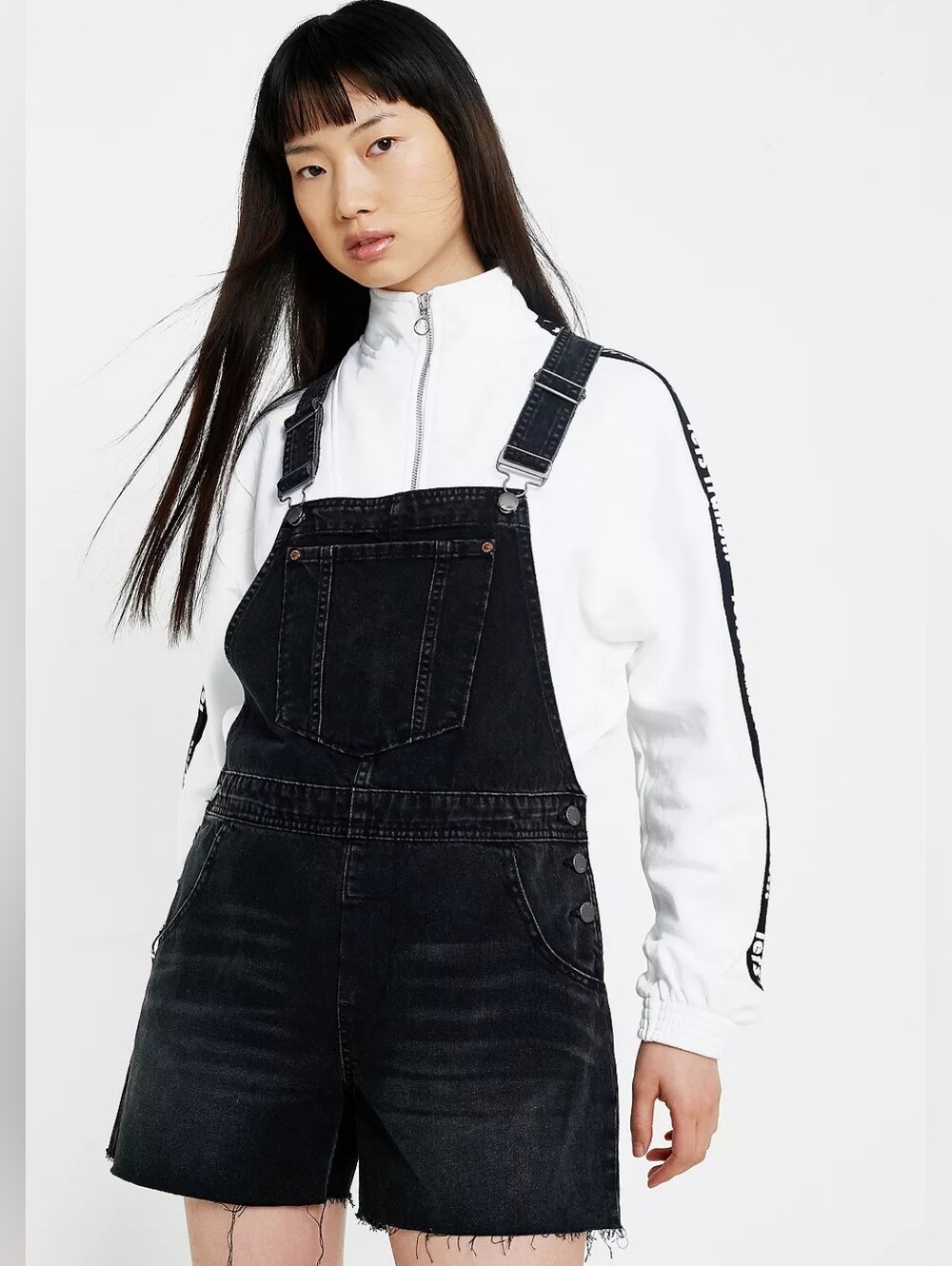 Cheap Monday Black Bib Shortall Dungarees Fall School Outdoor - Size Large
